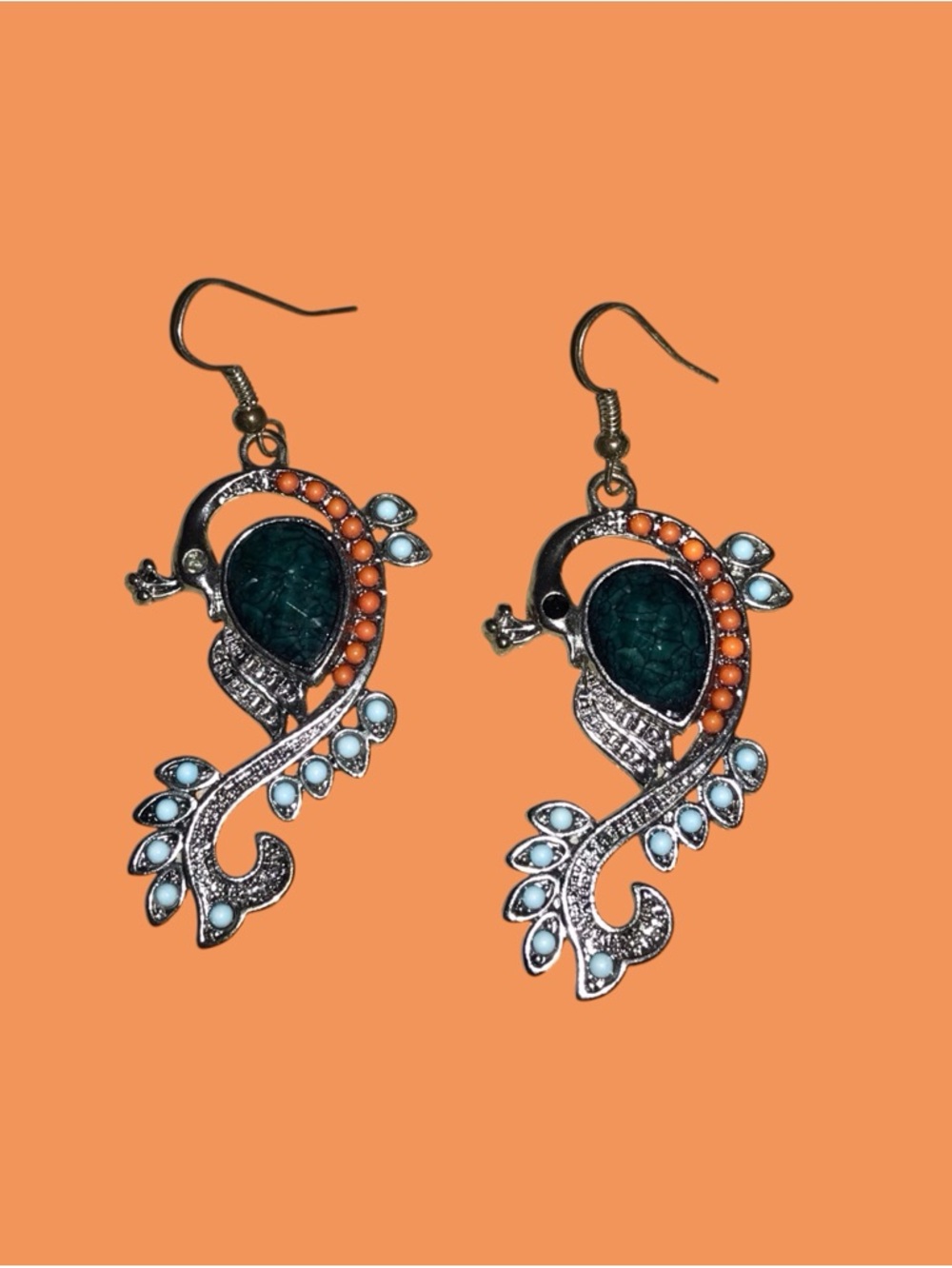 Vintage Peacock Earring